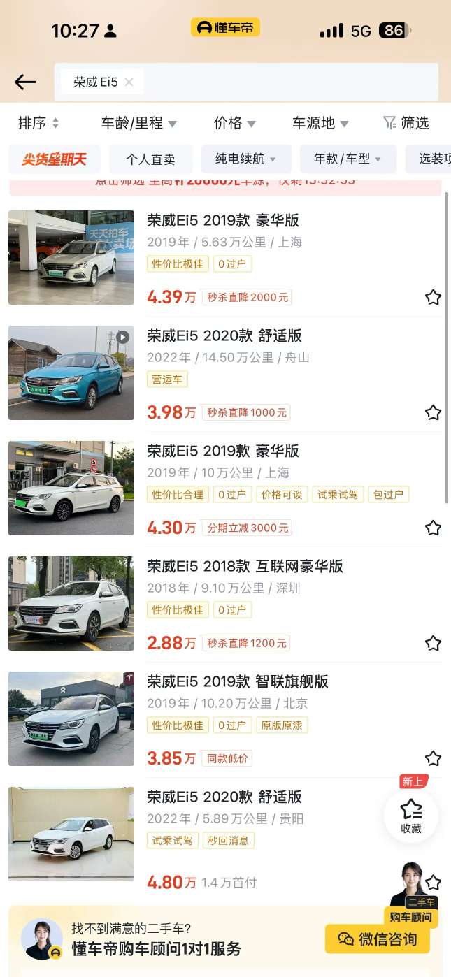 Roewe Ei5 6