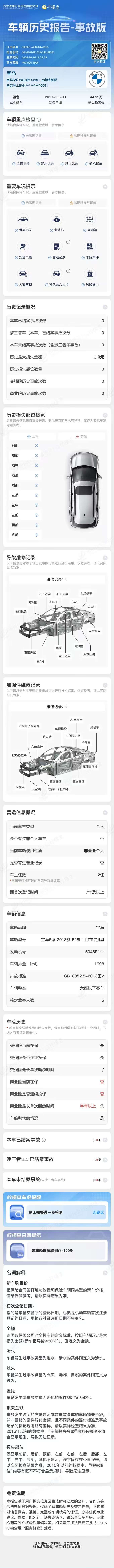 BMW 5 Series 2018 2.0T Automatic Sunroof Launch Special Edition 9